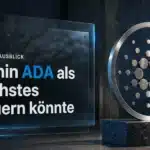 Cardano-Skulptur aus gebürstetem Metall als Symbolbild für die Cardano Prognose 2030