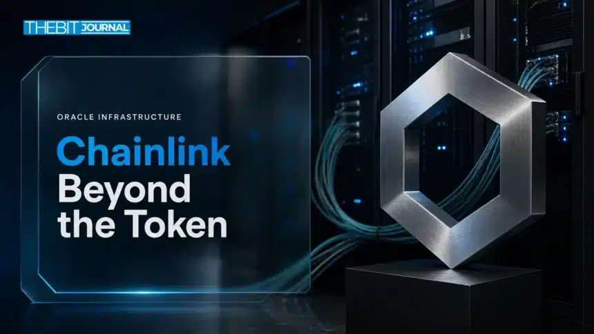 What is Chainlink? A guide to LINK, price feeds and CCIP 7 Conceptual illustration of Chainlink infrastructure using a metal hexagon beside connected server cabinets