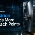 Crypto news today: steel vault door ajar in a dark server room, symbolizing the Binance hack