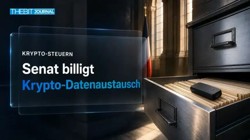 Austausch von Krypto-Steuerdaten: Frankreichs Senat billigt OECD-Gesetz 7 Stählerne Archivschublade mit Hardware-Wallet zum Austausch von Krypto-Steuerdaten in Frankreich