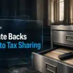 Steel archive drawer with a hardware wallet, illustrating the French Senate bill on crypto tax data sharing