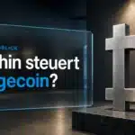 Dogecoin-Skulptur aus gebürstetem Metall als Symbolbild zur Dogecoin Prognose 2026