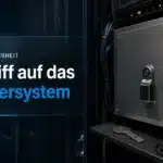 Symbolfoto zum Binance Hack: Hardware-Signiergerät in einem geöffneten Serverschrank