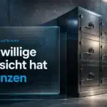 Regulierung von Kryptobörsen: getrennte Stahlfächer als Symbol für Kunden- und Firmengelder