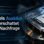 Kurssturz bei Intel: Prozessorgehäuse unter einer Prüflinse in einem Halbleiterlabor