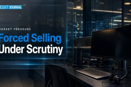 Nasdaq selloff coverage illustrated by an empty institutional trading workstation after hours