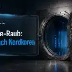 Offener, leerer Stahltresor als Symbol für den Nordkorea Binance Hack und den Diebstahl von 6,3 Mrd. US-Dollar