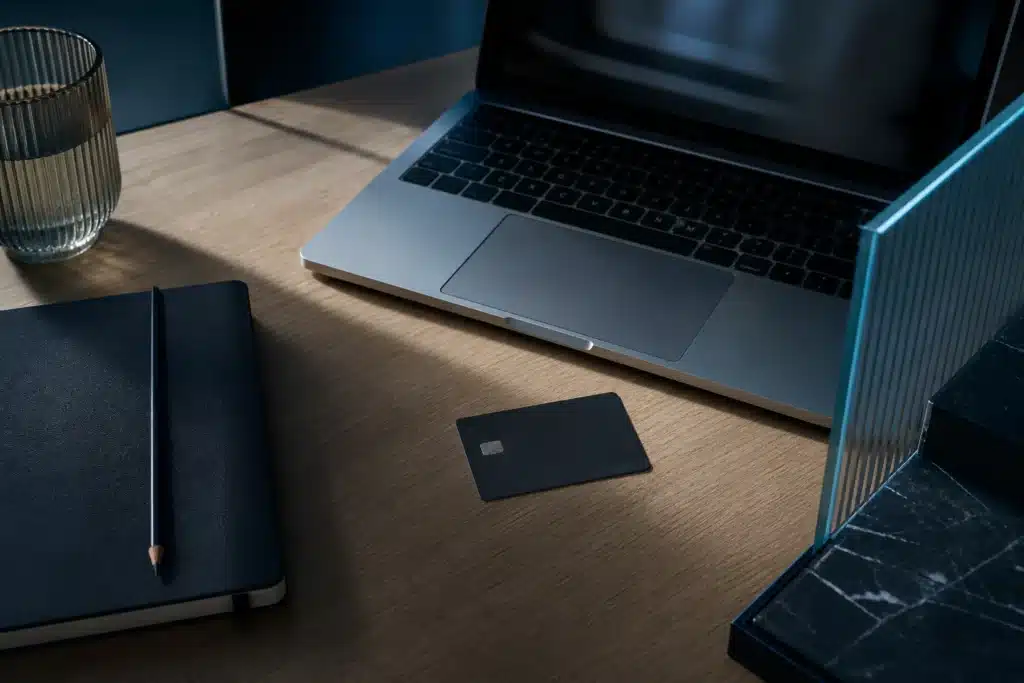 how to buy Pepe: What the Available Evidence Shows 8 Laptop, face-down payment card and notebook in an illustrative research scene