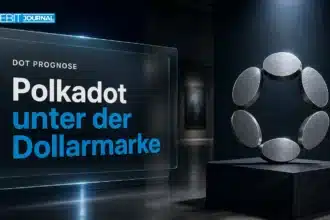 Polkadot-Skulptur aus gebürstetem Metall in einer dunklen Galerie zur Polkadot Prognose 2026