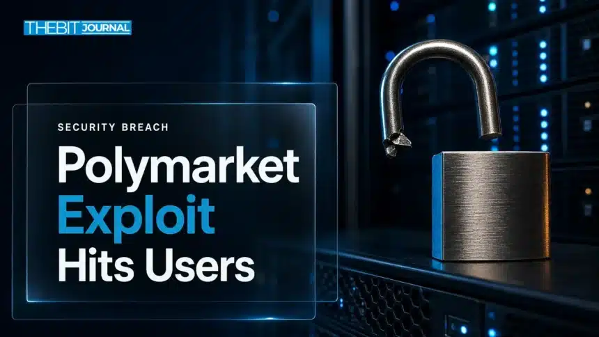 Polymarket Exploit: Trading Resumes After $2.65M Third-Party Breach 7 Cut padlock on a server rack illustrating the Polymarket exploit and third-party provider breach