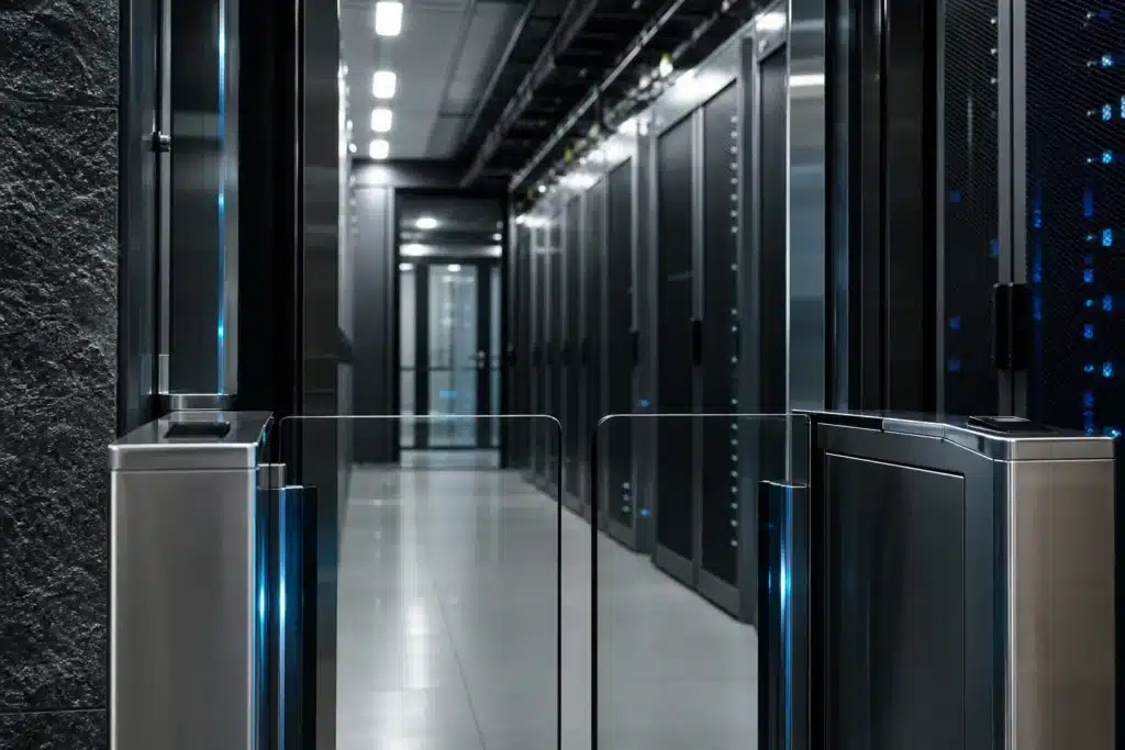 Binance hack draws Stellar joke from former Ripple CTO 9 Closed access gate separating a glass corridor from secure server cabinets