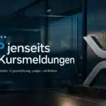 XRP einfach erklärt: XRP-Metallskulptur im Recherchebüro
