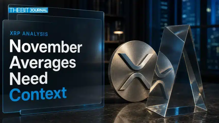 XRP price: Why November's 80% Average Isn't a Forecast 7 XRP price analysis illustrated by a metal XRP emblem reflected through an optical prism