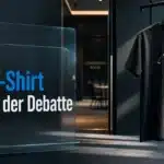 Illustratives XRP-T-Shirt in einer Konferenzgarderobe mit tachoähnlichem Motiv.